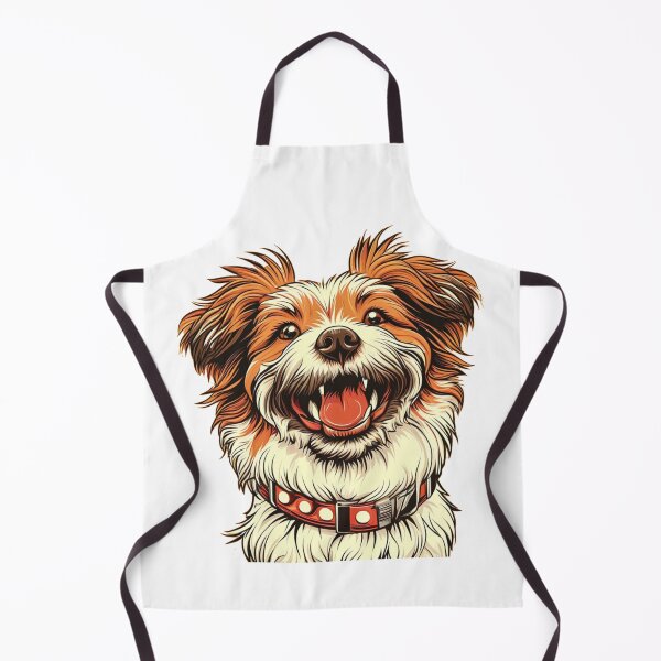 Item preview, Happy Scruffy Dog - Vibrant Pop Art Portrait designed and sold by Cindralith.