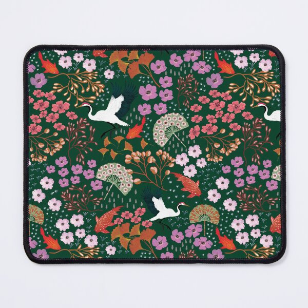 Item preview, Zen Garden Cranes, Koi & Ginkgo designed and sold by phatlizzardart.