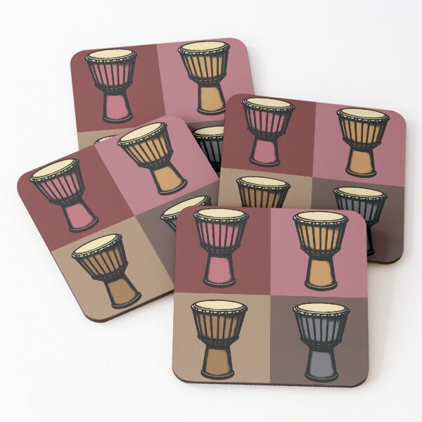Item preview, African Djembe Drums Pop Art Quartet designed and sold by MammothArt.