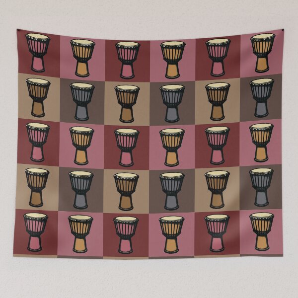 Item preview, African Djembe Drums Pop Art Quartet designed and sold by MammothArt.