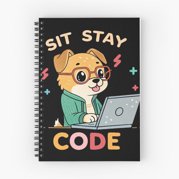 Item preview, Sit Stay Code – Cute Dog Programmer designed and sold by the science zoo.