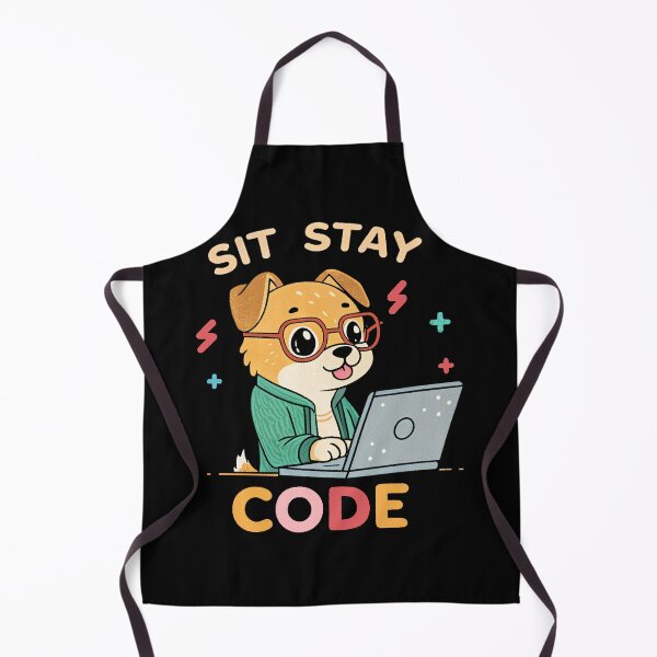 Item preview, Sit Stay Code – Cute Dog Programmer designed and sold by the science zoo.
