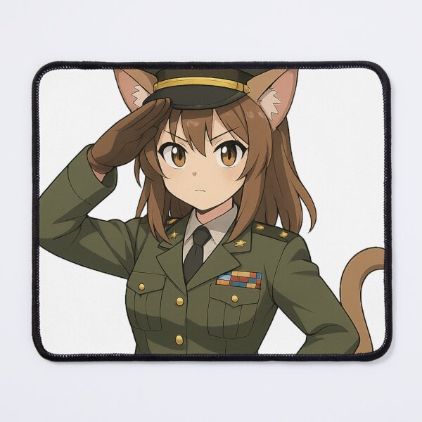 Item preview, Military Cat Girl designed and sold by Nightstream Official Store.