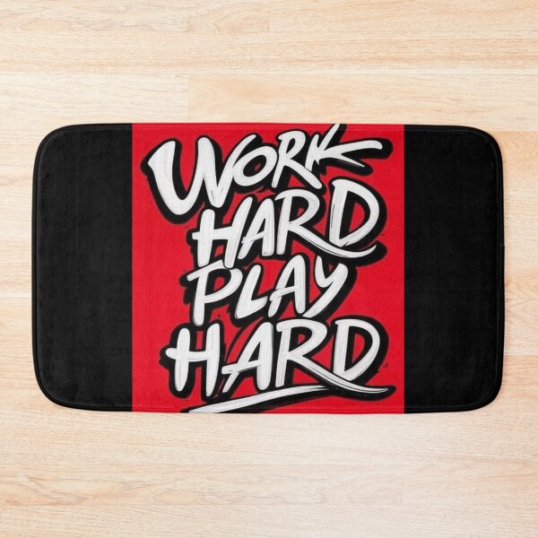 Item preview, Work Hard Play Hard - Motivational Design designed and sold by DesignsMjB.