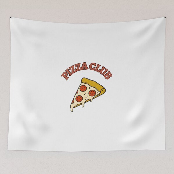 Item preview, Pizza Club Retro Hand Drawn Digital Illustration Graphic designed and sold by flidesign .