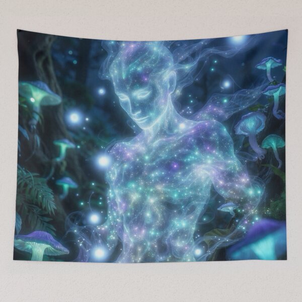Item preview, Celestial Mushroom Sentinel  designed and sold by TinCatOutPost.