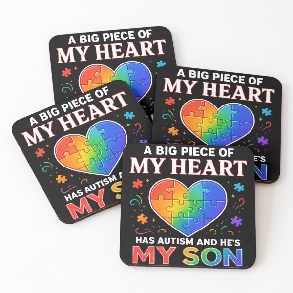 Item preview, A Big Piece of My Heart Has Autism and He’s My Son designed and sold by ZBIFBOUETLA.