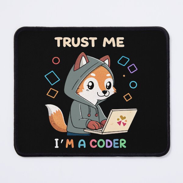 Item preview, Trust Me I’m a Coder – Cute Fox Programmer Design designed and sold by the science zoo.