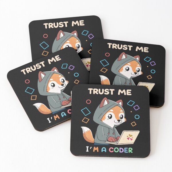 Item preview, Trust Me I’m a Coder – Cute Fox Programmer Design designed and sold by the science zoo.