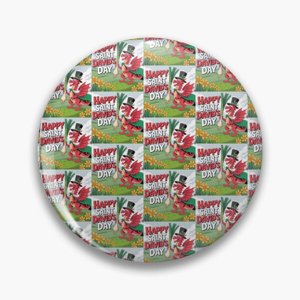 Item preview, Happy St David's Day Cute Red Welsh Dragon designed and sold by Midnight Veil Designs.