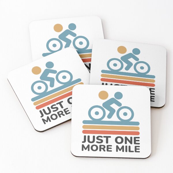 Item preview, Just One More Mile - Cycling Motivation designed and sold by Shape Snip Studio.