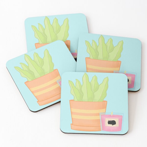 Item preview, Pastel Plant & Candle designed and sold by Sahira820.
