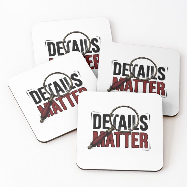 Item preview, Details Matter Sherlock Holmes Magnifying Glass Typography designed and sold by Fenay Designs.