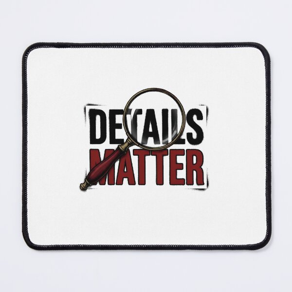 Item preview, Details Matter Sherlock Holmes Magnifying Glass Typography designed and sold by Fenay Designs.
