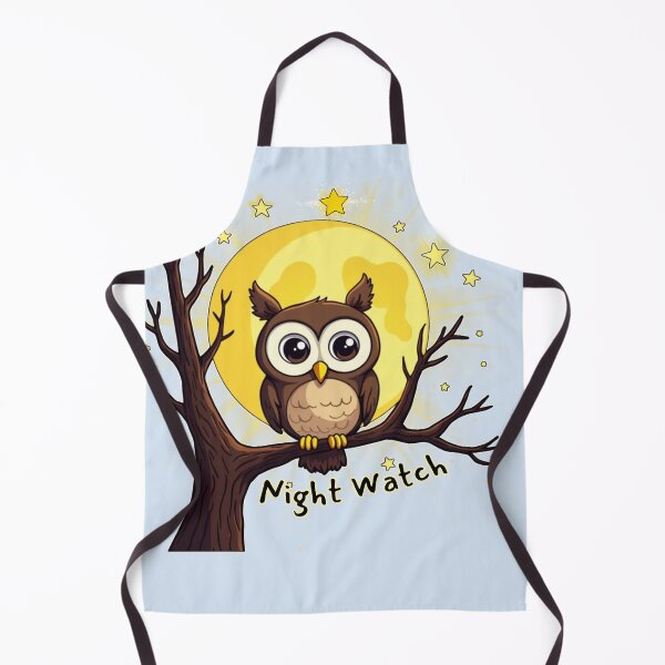 Item preview, Night Watch: Golden Glow - Moon Owl designed and sold by PriyaMagic.