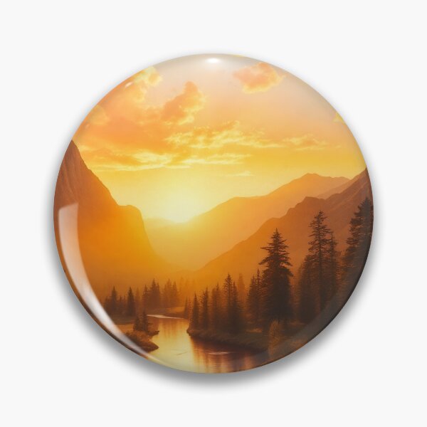 Item preview, Gourgeous Mountians and a golden sunset designed and sold by The Ultimate Art Gallery.