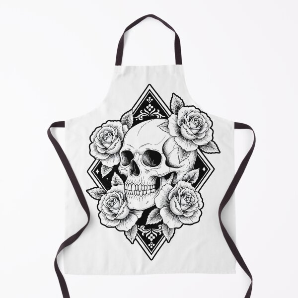 Item preview, Gothic Skull and Roses Illustration designed and sold by RockToneShop.