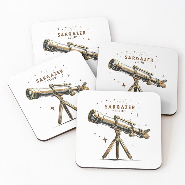 Item preview, Sargazer Club Vintage Telescope - Retro Astronomy Art designed and sold by Cindralith.