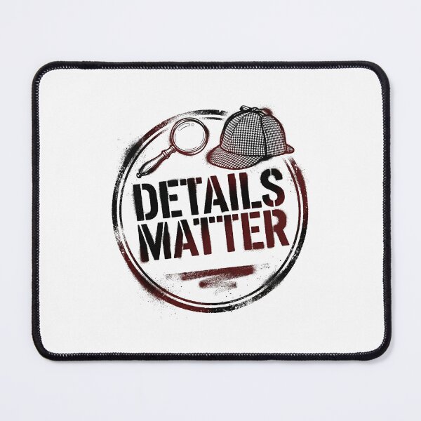 Item preview, Details Matter Sherlock Holmes Hat Magnifying Glass Stamp designed and sold by Fenay Designs.