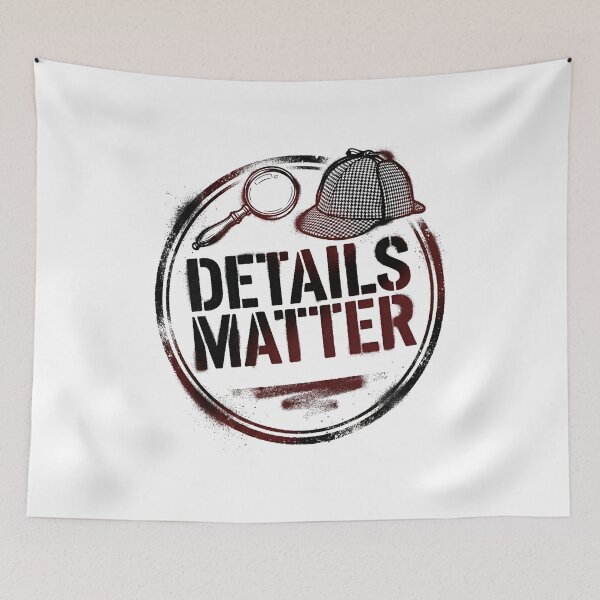 Item preview, Details Matter Sherlock Holmes Hat Magnifying Glass Stamp designed and sold by Fenay Designs.