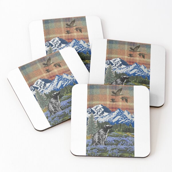 Item preview, Patchwork Landscape with Bear and Birds designed and sold by serenddy.