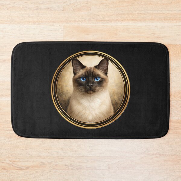 Item preview, Siamese Sapphire Focus – Realistic Cat Circle Art designed and sold by TheJoyfulPen.