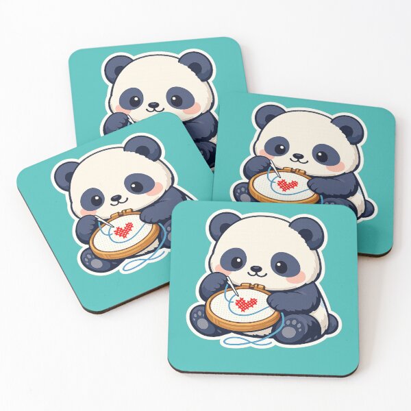 Item preview, Sewing Panda Cute Style Sticker designed and sold by Iail Ioa.