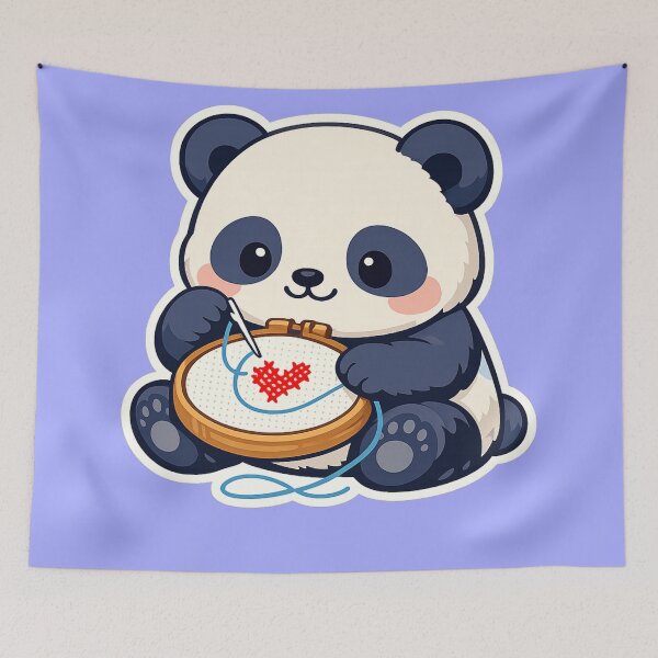 Item preview, Sewing Panda Cute Style Sticker designed and sold by Iail Ioa.