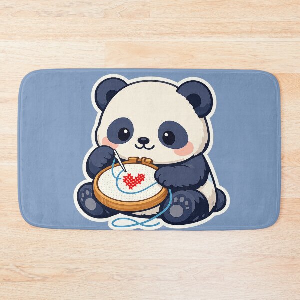 Item preview, Sewing Panda Cute Style Sticker designed and sold by Iail Ioa.