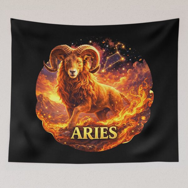 Item preview, Aries Zodiac (March 21 to April 19) designed and sold by Myra365Art.
