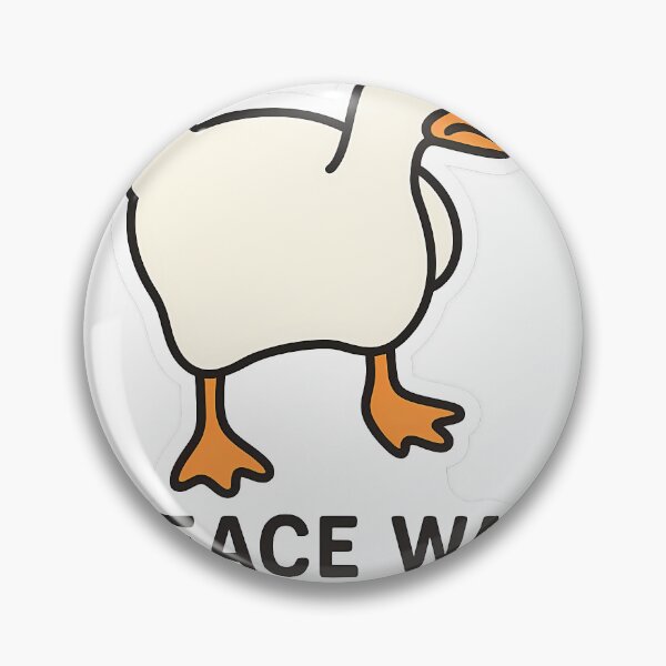 Item preview, Cute Cartoon Goose With Aggressive Stance designed and sold by lokiwoodsart.
