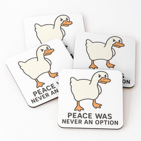 Item preview, Cute Cartoon Goose With Aggressive Stance designed and sold by lokiwoodsart.