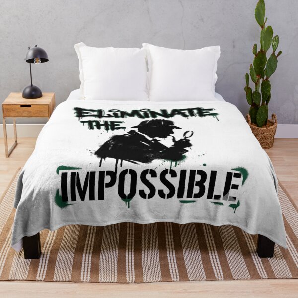 Item preview, Eliminate The Impossible Sherlock Holmes Green Stencil designed and sold by Fenay Designs.