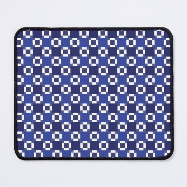 Item preview, Blue Black Geometric Square Pattern designed and sold by Arturo Daniel Garcia Palomo.