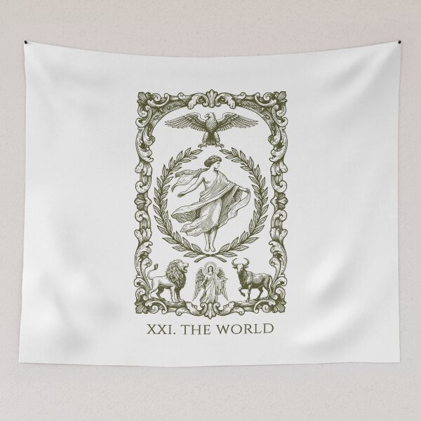 Item preview, The World - Tarot Card designed and sold by AestheticsTime.