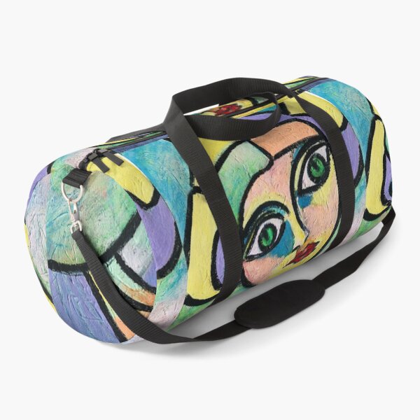 Item preview, Miss  – Pastel Cubist Portrait Inspired by Modern Art designed and sold by Nikkiart24.redbubble.com.