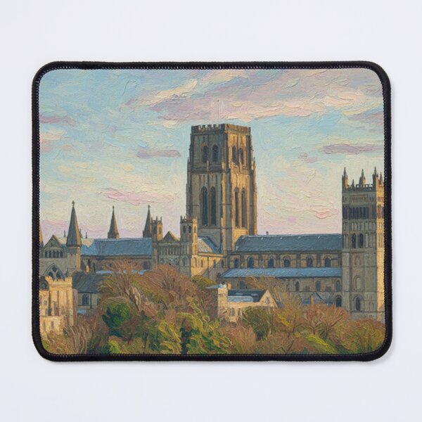 Item preview, Golden Hour at Durham: An Impressionist Study designed and sold by VistaPainterArt.