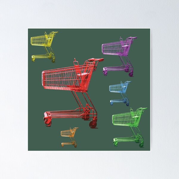 Item preview, Colorful Pop Art Shopping Carts designed and sold by Arturo Daniel Garcia Palomo.