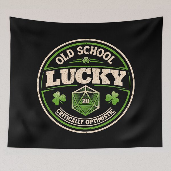 Item preview, Old School Lucky D20 Gaming Badge  designed and sold by sachpica.