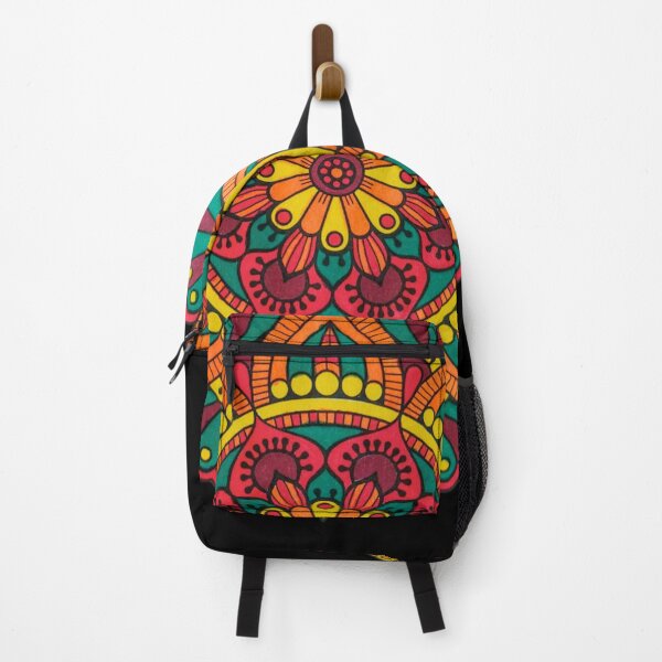 Item preview, Hand Colored Mandala in Warm Colors designed and sold by What Your Mind Needs.
