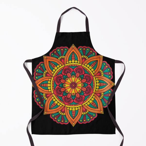 Item preview, Hand Colored Mandala in Warm Colors designed and sold by What Your Mind Needs.