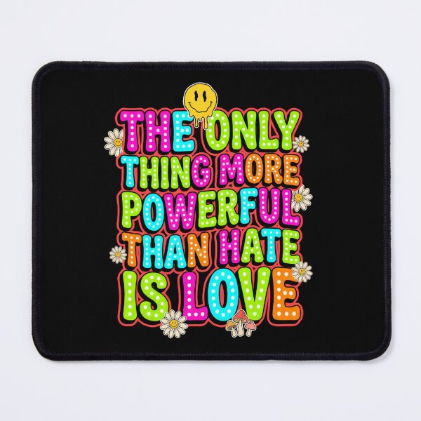 Item preview, The Only Thing More Powerful Than Hate Is Love Bright Retro Smiley designed and sold by SkeletonsDanger.