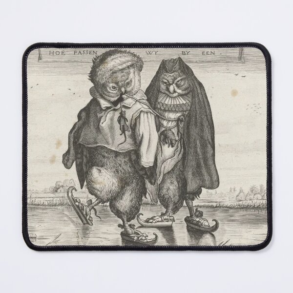 Artikelvorschau, Eislaufende Eulen von Adriaen van de Venne (1660)  entworfen und verkauft von Weird Visions.