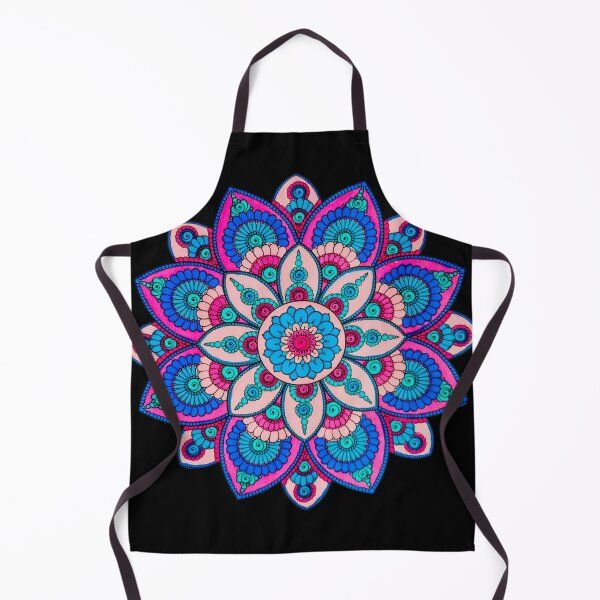 Item preview, Hand Colored Pink and Blue Mandala designed and sold by What Your Mind Needs.