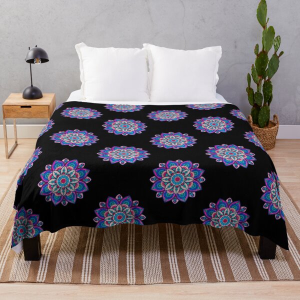 Item preview, Hand Colored Pink and Blue Mandala designed and sold by What Your Mind Needs.