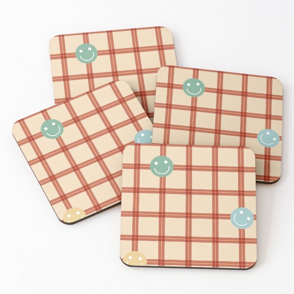 Item preview, Plaid Pattern With Smiley Faces designed and sold by Alexis1896.