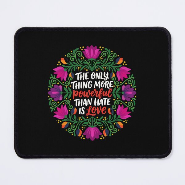 Item preview, The Only Thing More Powerful Than Hate Is Love Floral Wreath Garden designed and sold by SkeletonsDanger.