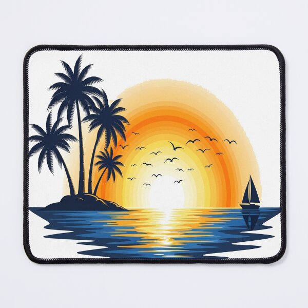 Item preview, Tropical Serenity: Golden Sunset. designed and sold by mostafacasper12.