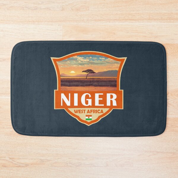 Item preview, Niger Illustration Retro Badge designed and sold by KrisSidDesigns.