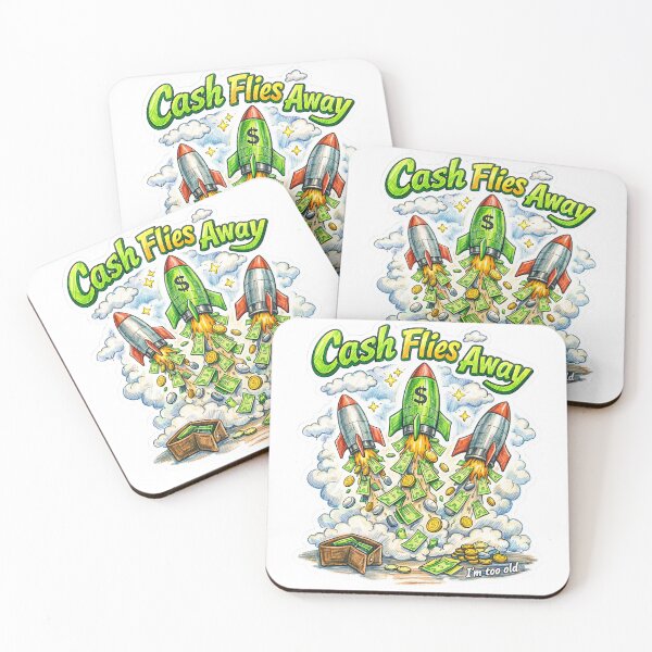 Item preview, Cash Flies Away – I'm Too Old Sticker designed and sold by Felixuss.